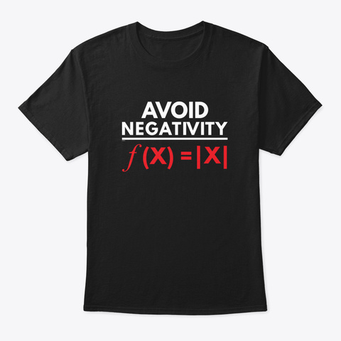 Avoid Negativity Gmy3g Black T-Shirt Front