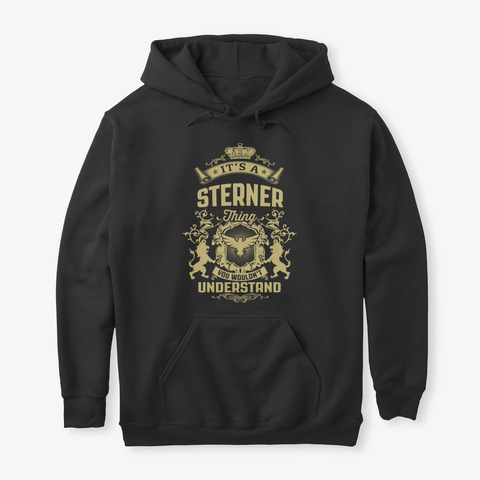 It's A Sterner Thing Black T-Shirt Front