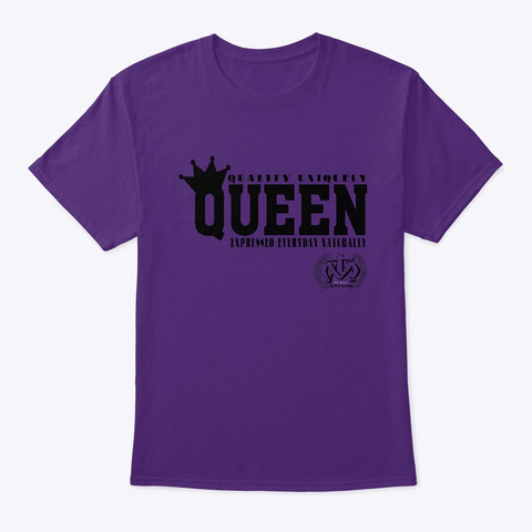 Ladies Q.U.E.E.N. Shirt  Purple Camiseta Front