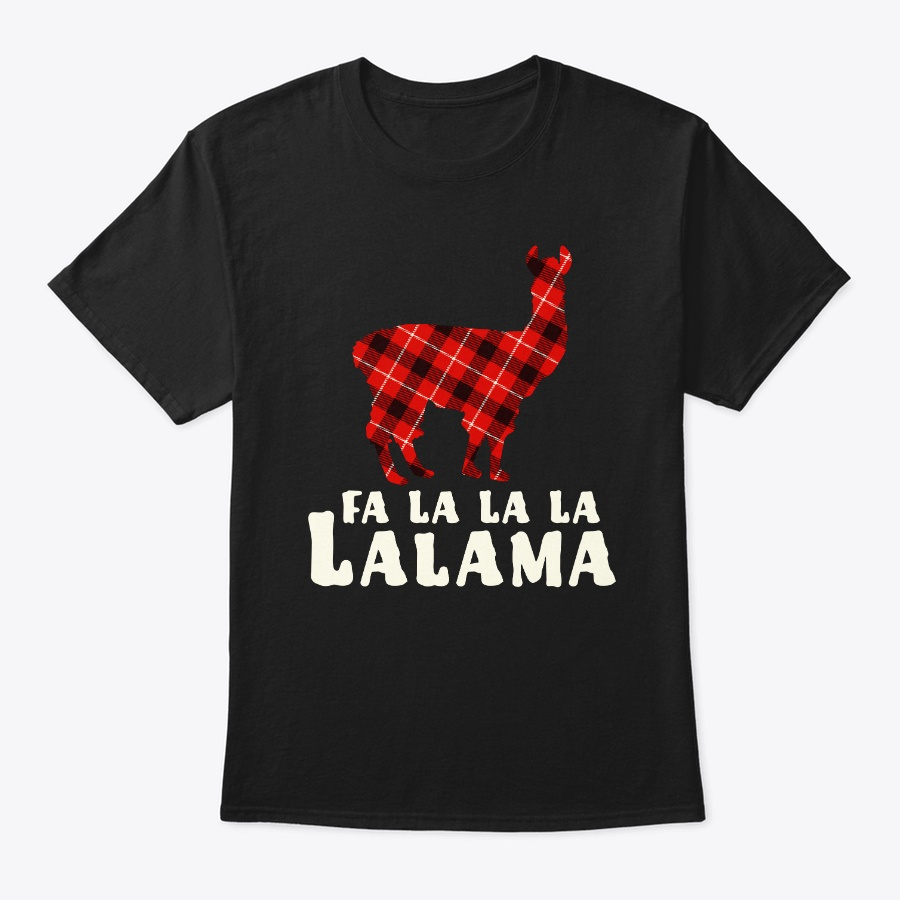 Xmas Pajama Buffalo Plaid Fa La Llama Unisex Tshirt
