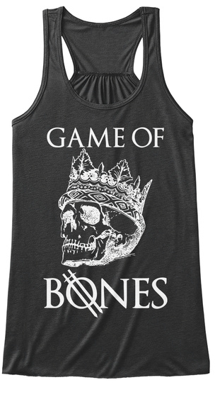 Game Of Bones Dark Grey Heather T-Shirt Front