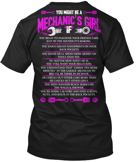 You Might Be A Mechanics Girl If