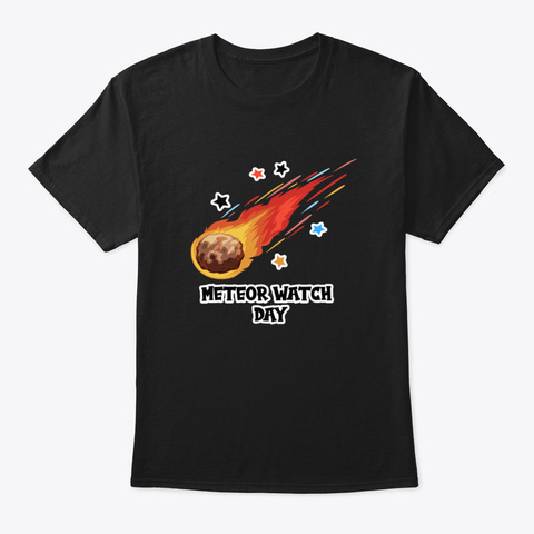 Meteor Watch Day June 30 Th Brrg3 Black Camiseta Front