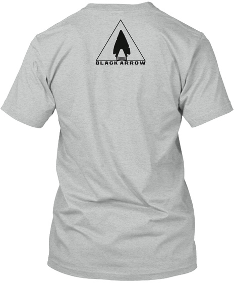 Black Arrow Athletic Grey T-Shirt Back