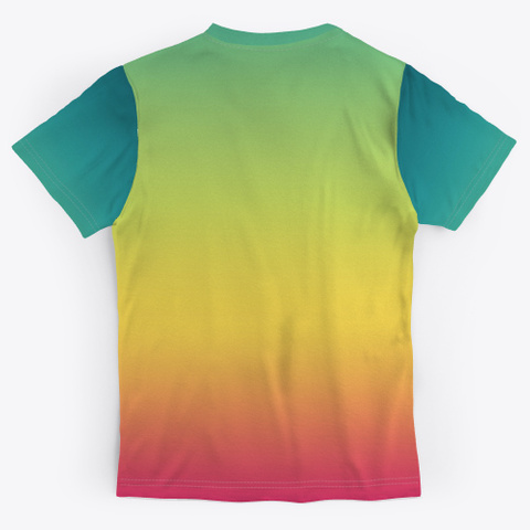 Izo Abstract Color Gradient Minimal Art Standard T-Shirt Back