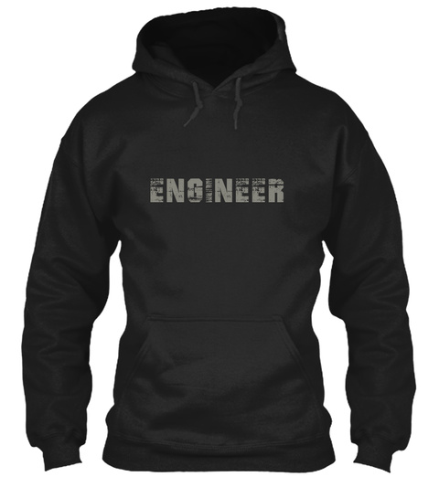 Engineer Black T-Shirt Front