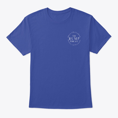 The Bump Podcast Wv Cryptid Crew Deep Royal T-Shirt Front