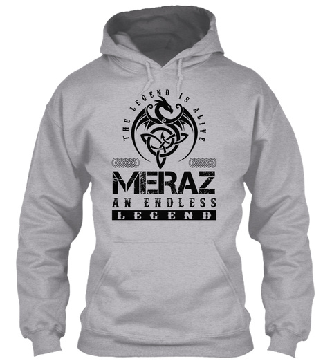 Meraz   Legends Alive Sport Grey T-Shirt Front