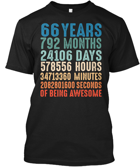66 Years Old Birthday Countdown Vintage