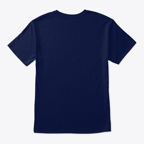 Wolf T Shirt Navy Camiseta Back