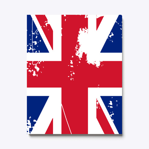 Distressed British Union Flag White áo T-Shirt Front