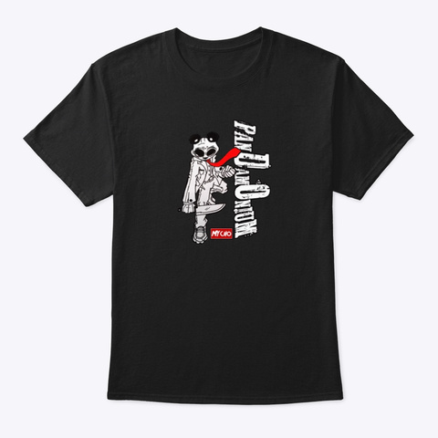 Pandamonium Crew Shirts Black áo T-Shirt Front