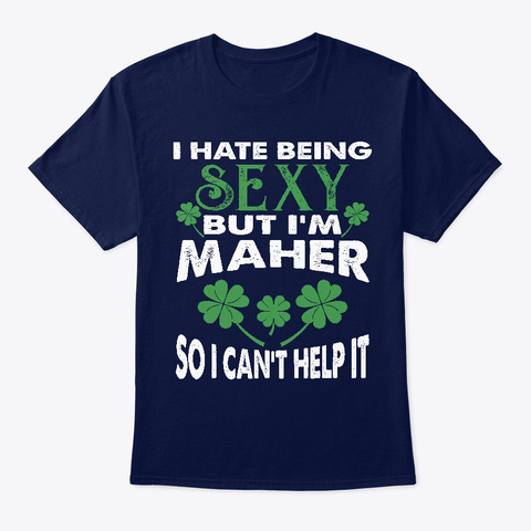 Being Sexy Maher Irish St Patricks Navy T-Shirt Front
