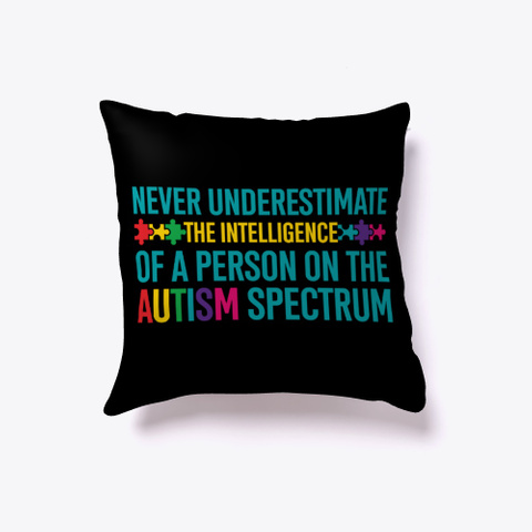 Funny Autism Awareness T Shirt Tee Gift Black T-Shirt Front