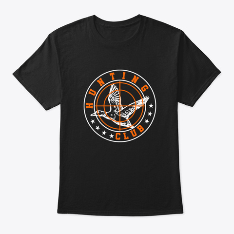 Bow Hunting Duck Hunting Club Black áo T-Shirt Front