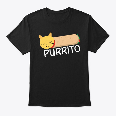 Cute Purrito Shirt Funny Cat Pun Burrito