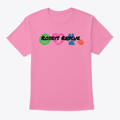 Rosey's Logo Pink T-Shirt Front