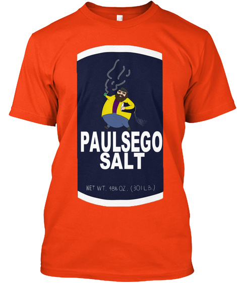 Paulsego Salt Deep Orange  T-Shirt Front