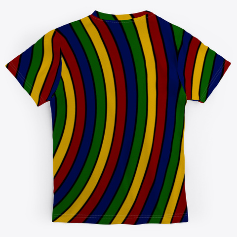 Archimedean Spiral Series   Multicolor Standard T-Shirt Back