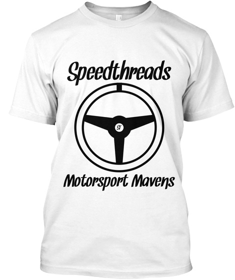 Speedthreads Motorsport Mavens White T-Shirt Front