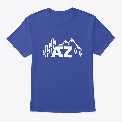 Arizona Shirts And Hoodies (A3) Clayink Deep Royal T-Shirt Front