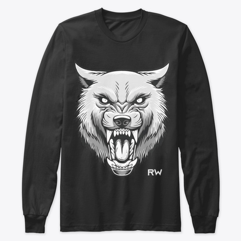 Raging Wolf Extreme Sweatshirt Black T-Shirt Front