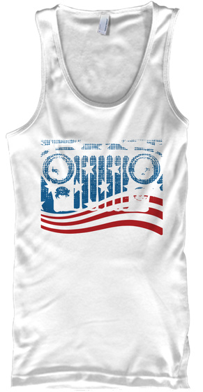 4th Of July 2018 White T-Shirt Front