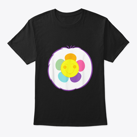 Harmony Costume With Smile Flower Gift Black T-Shirt Front