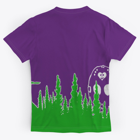 Lakeside Tee Purple T-Shirt Back