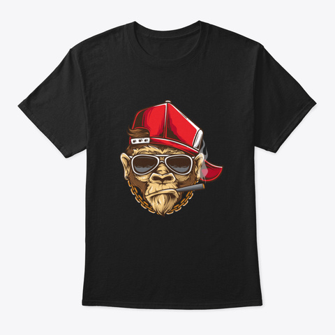 Master Monkey 0 Lili Black T-Shirt Front