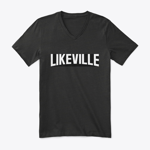 Likeville Podcast Merchandise Black T-Shirt Front