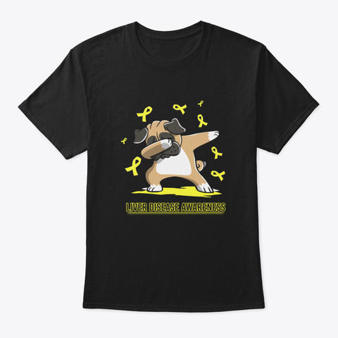 Dabbing Pug Cute Funny Dog Dab Love Hope Black Camiseta Front