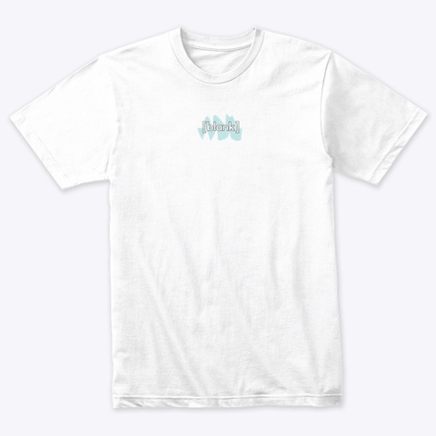 Blank Unmade Podcast Heather White T-Shirt Front