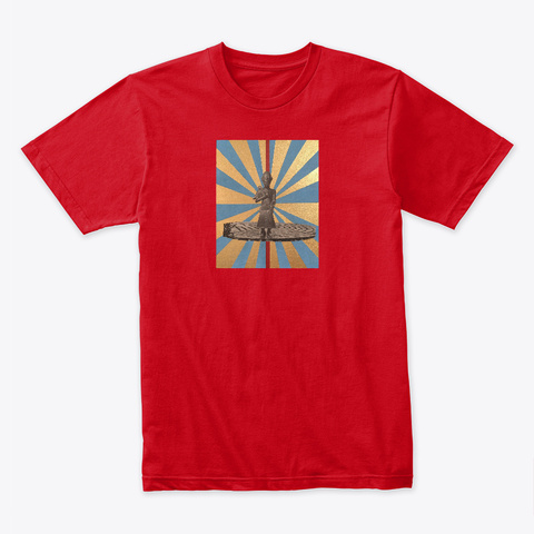 "Suez"  Red T-Shirt Front