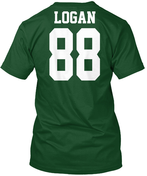 Logan 88 Deep Forest T-Shirt Back