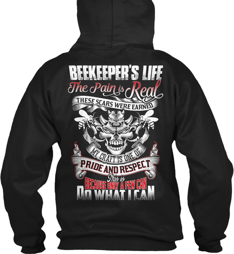 Beekeeper Shirt    Limited Edition Black T-Shirt Back