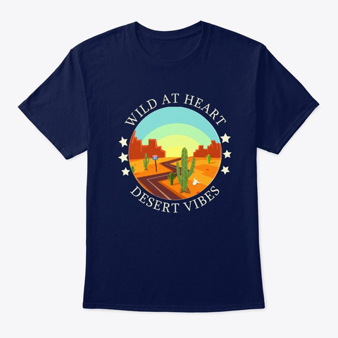 Desert Vibes T Shirt Navy T-Shirt Front