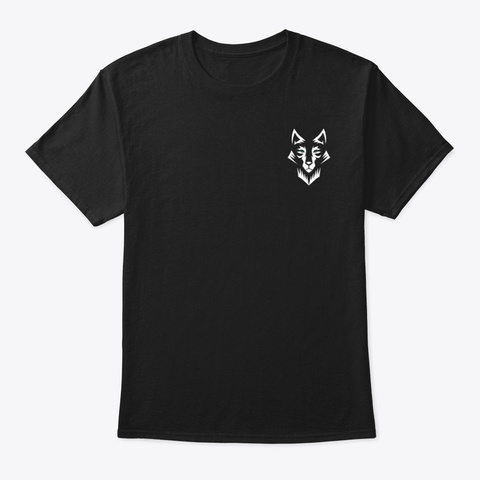 Alpha T Shirt (Wolf) Black T-Shirt Front