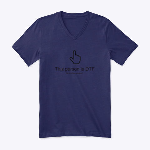Dtf Navy T-Shirt Front