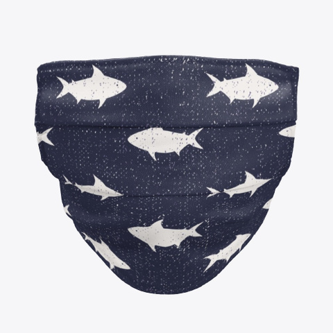 Cute Sea Life Illustration Mask Standard T-Shirt Front
