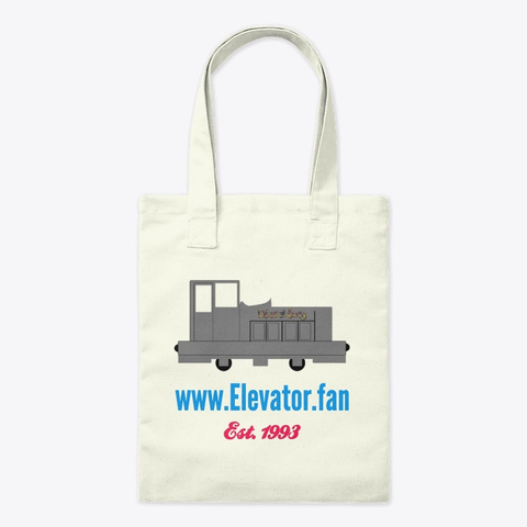 "Elevator Fan" With Logo Natural áo T-Shirt Front