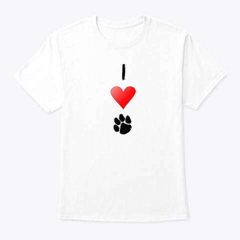 Lets Save The Tigers   I Love Tigers Tee White T-Shirt Front