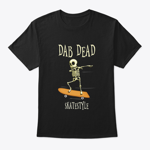 Dabbing Skeleton B62jy Black T-Shirt Front