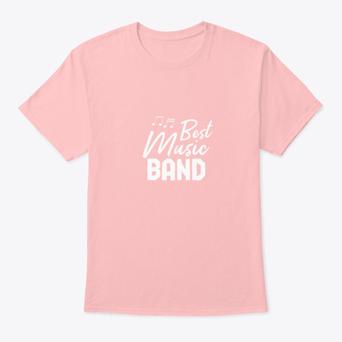 Bands Musician Marching Band School Ban Pale Pink Camiseta Front