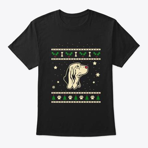 Christmas Bruno Jura Hound Gift Black T-Shirt Front