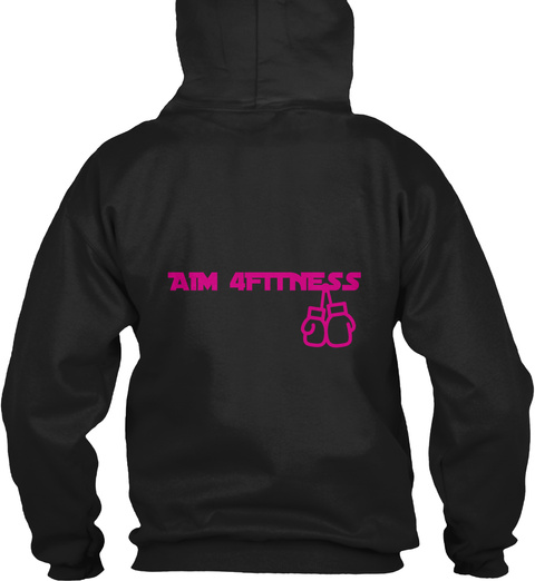 Aim 4 Fitness Black T-Shirt Back