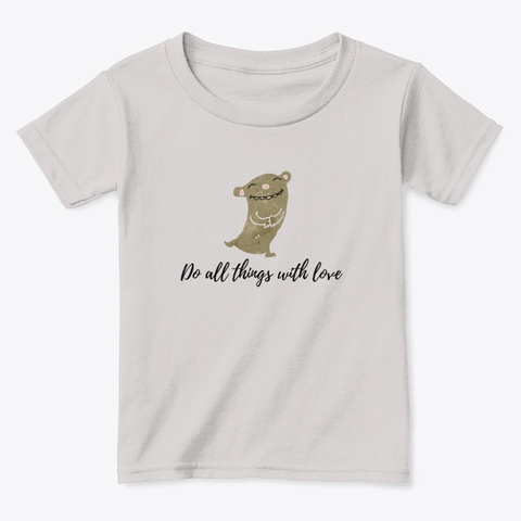 Do All Things With Love Sport Grey  T-Shirt Front