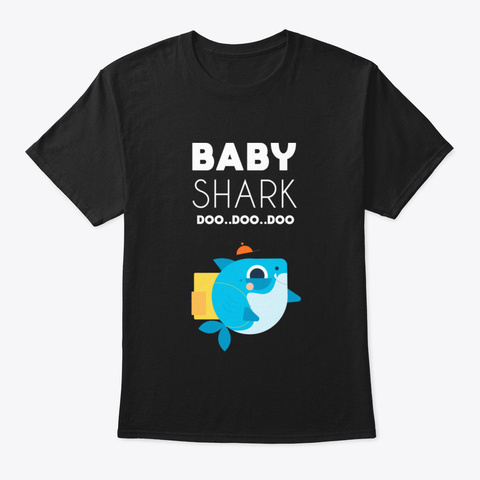 Baby Shark 7 Fagb Black T-Shirt Front