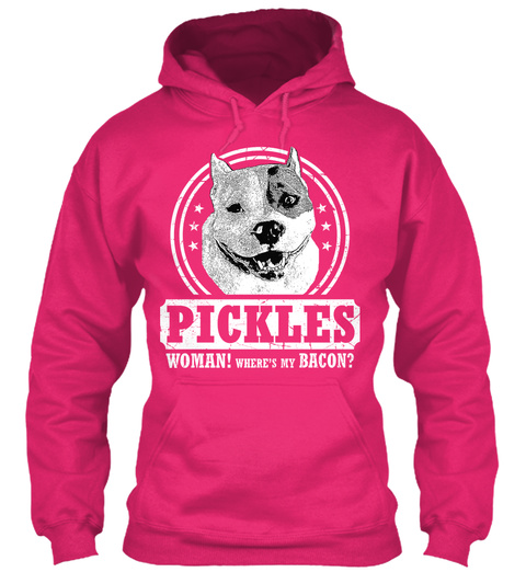 Pickles Woman! Wheres My Bacon? Heliconia T-Shirt Front