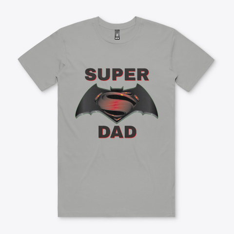 Super Dad Tshirt Athletic Heather T-Shirt Front